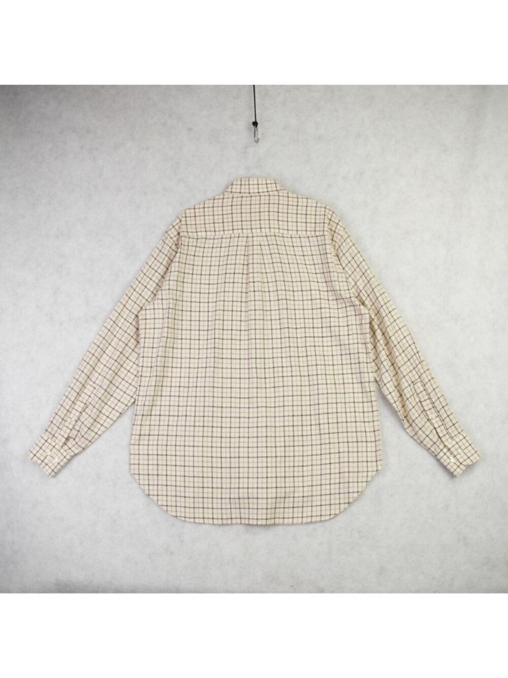 Loro Piana Mens Plaid Cotton Wool Blend Button Down Shirt Size XL Made Italy EUC - Picture 2 of 14